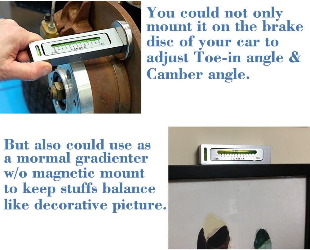 Granit Adjustable Magnetic Gauge Tool Camber Castor Strut Wheel Alignment Tool for Truck Car RV Tire Repair …