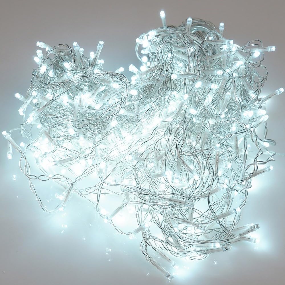 Vilde Rideau Lumineux LED 500 LED avec télécommande | Guirlande lumineuse décorative pour fenêtre, blanc chaud/blanc froid