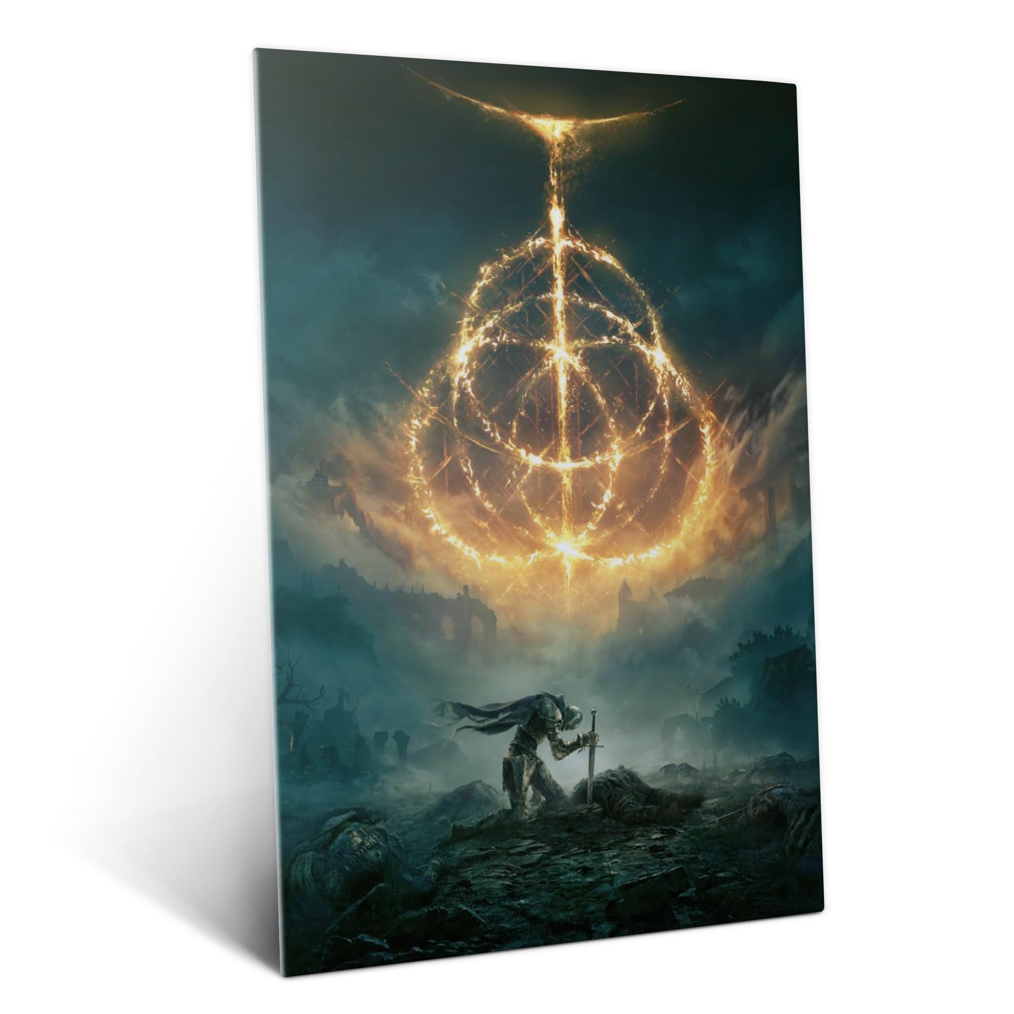 Displate Elden Ring Poster in Metall con Fissaggio Magnetico Ufficialmente Licenziato Immagini Lands Between - ELDEN RING poster chiave 32x45cm