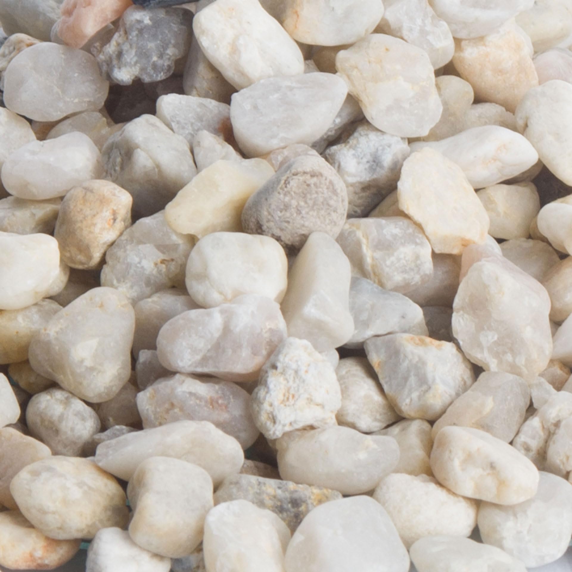 Schicker Mineral Quarz Zierkies beige 25 kg, Kies, natürlich, gerundet, farbechter Naturstein, witterungsbeständig, ideal zur Gartengestaltung, Dekokies für Haus & Garten (Quarz Zierkies, 5,6-8,0 mm)