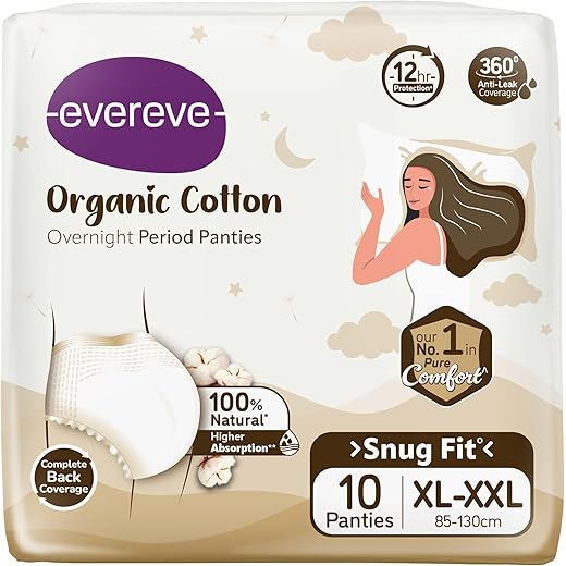 Evereve Organic Cotton Period Panty XL-XXL, 10 Pcs