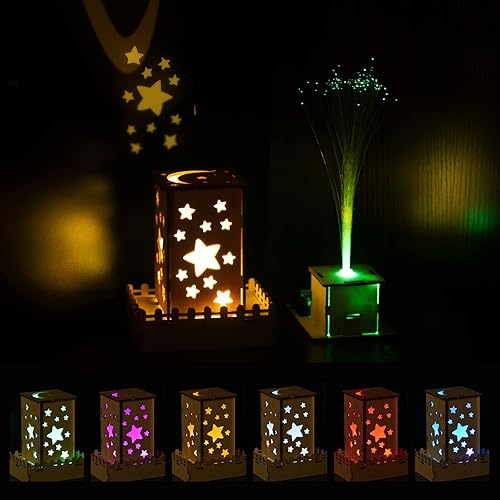 Miniatura 7 de Kits de construcción STEM 10 en 1 para niños, kit de manualidades de madera para niñas de 8 a 12 años, proyectos de experimentos científicos para