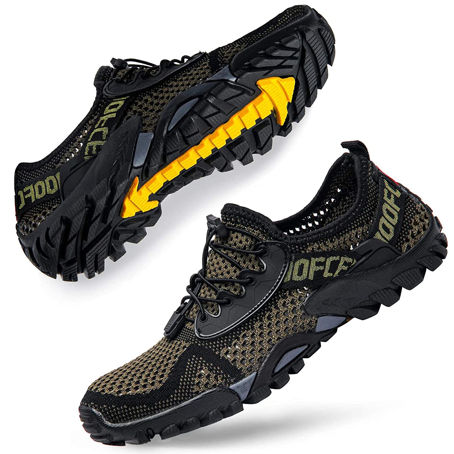 DimaiGlobal Trekking Scarpe da Spiaggia Uomo All'aperto Sandali Sneakers Sportivi Estivi Pescatore Passeggio in Acqua Mare Escursionismo Traspiranti e Leggero Asciugatura Rapida