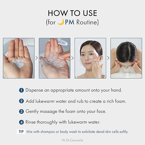 Miniatura 7 de Dr.Ceuracle Pro Balance Enzyme Powder Face Wash - Jabón facial de enzima natural coreano de día y noche para limpieza profunda de poros, eliminación