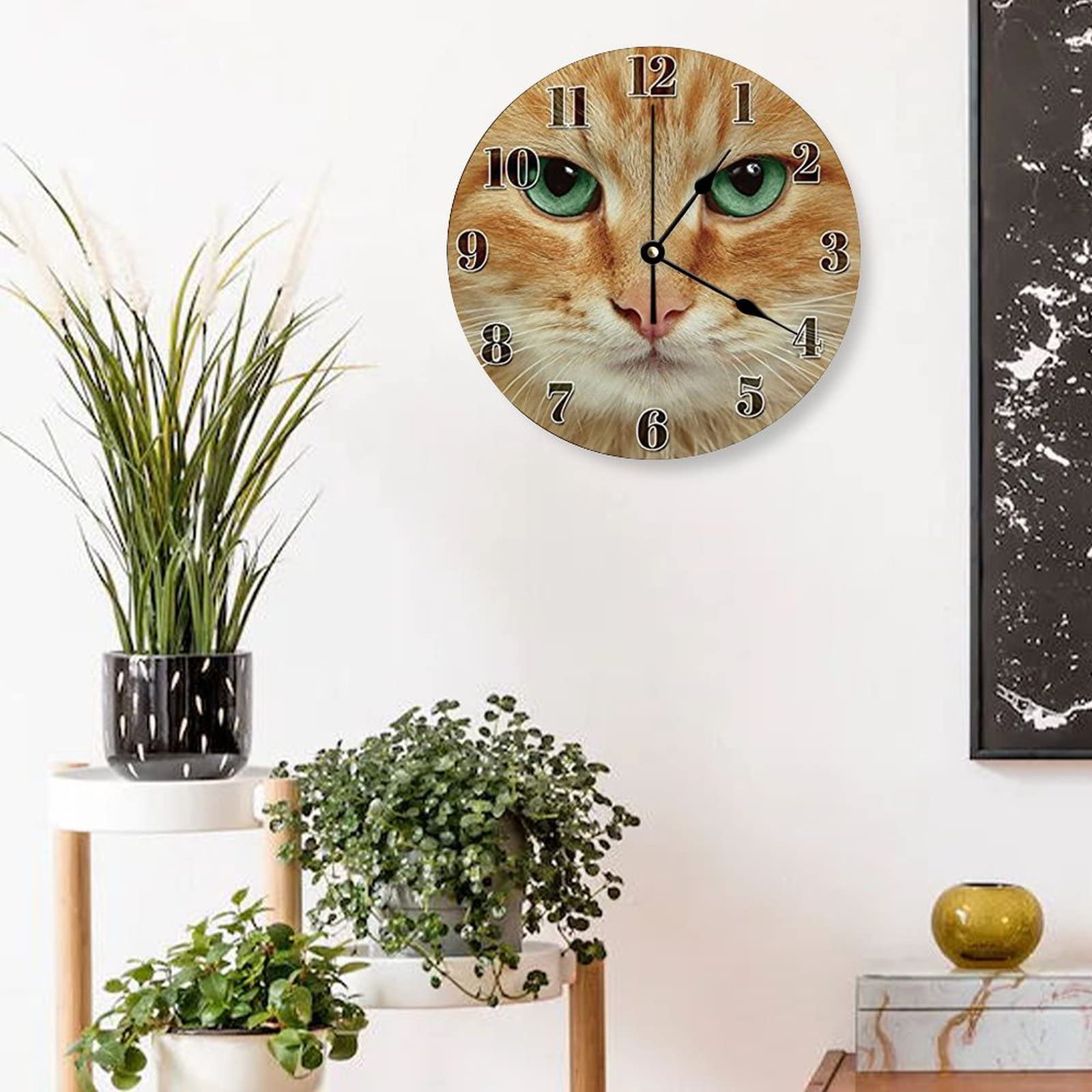 Orologio da parete minimalista floreale moderno rotondo silenzioso per arredamento casa soggiorno cucina ufficio - Italia