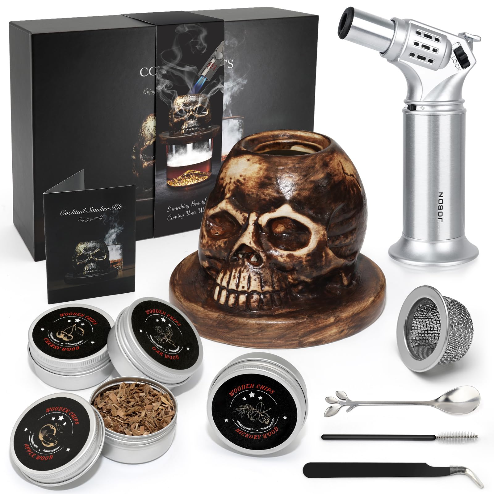Amazon.com : Cocktail Smoker Kit with Torch & 4 Flavors Wood
