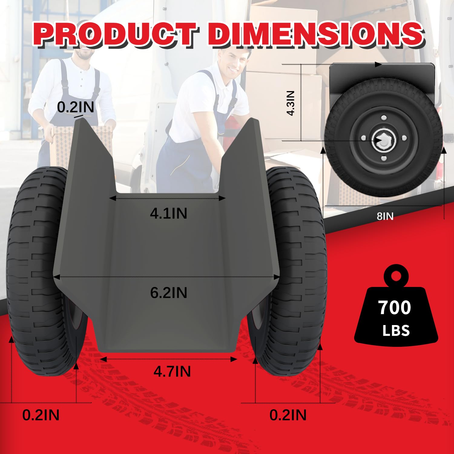 Heavy Duty Panel Dolly - Move Large Panels with Ease -2