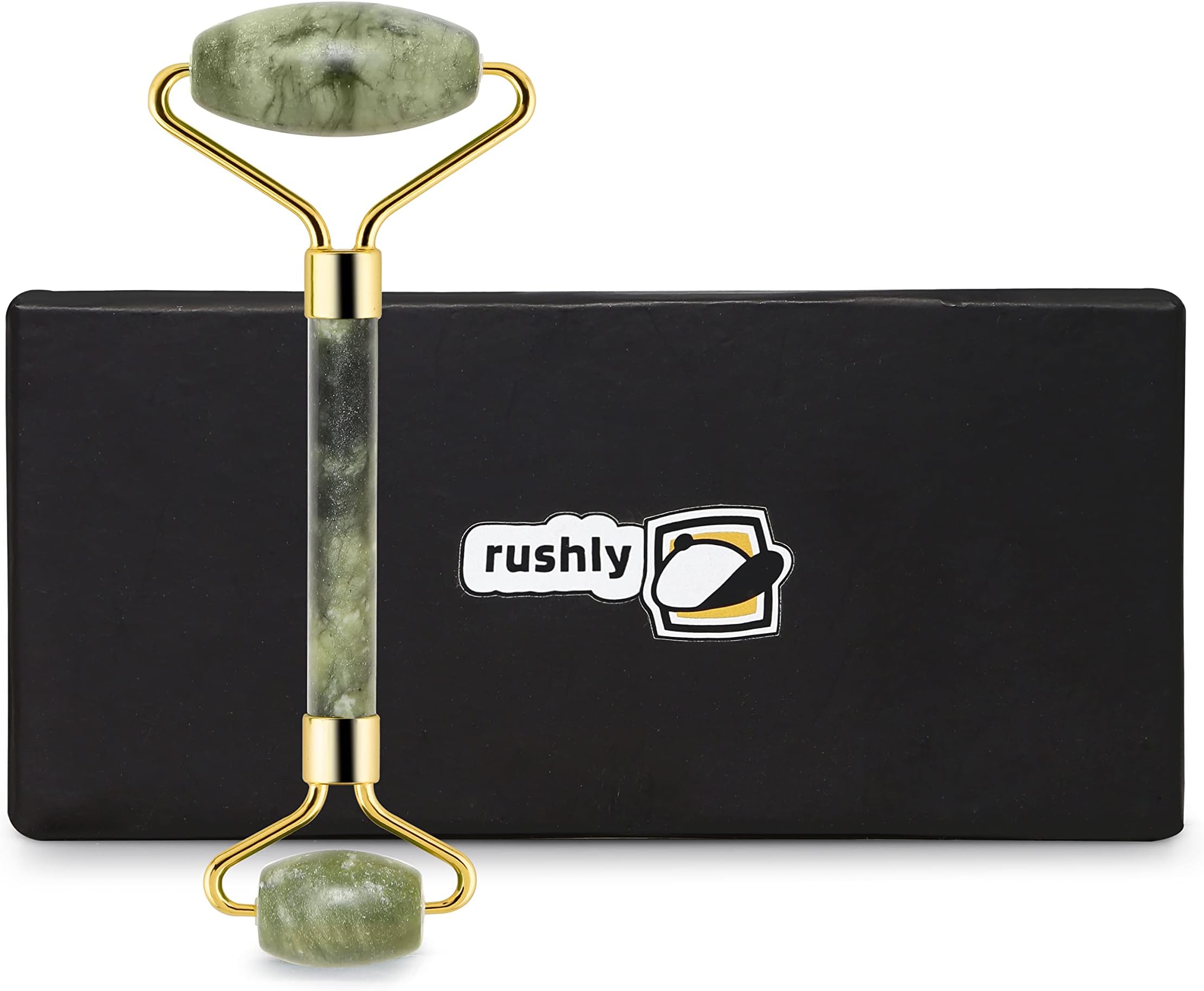 - Jade Roller - 100% Natural Jade Stone Face Roller for Smooth and Glowing Skin, Improved Blood Circulation, and Toned Muscles, Face Massager for Women and Men