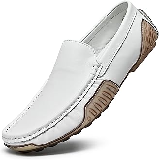 LUODENGLANG Men's Loafers Casual Shoes Slip On Driving Loafers Penny Loafers with Rubber Sole Soft Light-Weight Flats Boat Free Shoes…