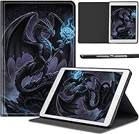 Vista 81 de Funda para Samsung Galaxy Tab S10 Lite / S10 FE / S9 FE 10.9 pulgadas, delgada de piel sintética con soporte de múltiples ángulos y función