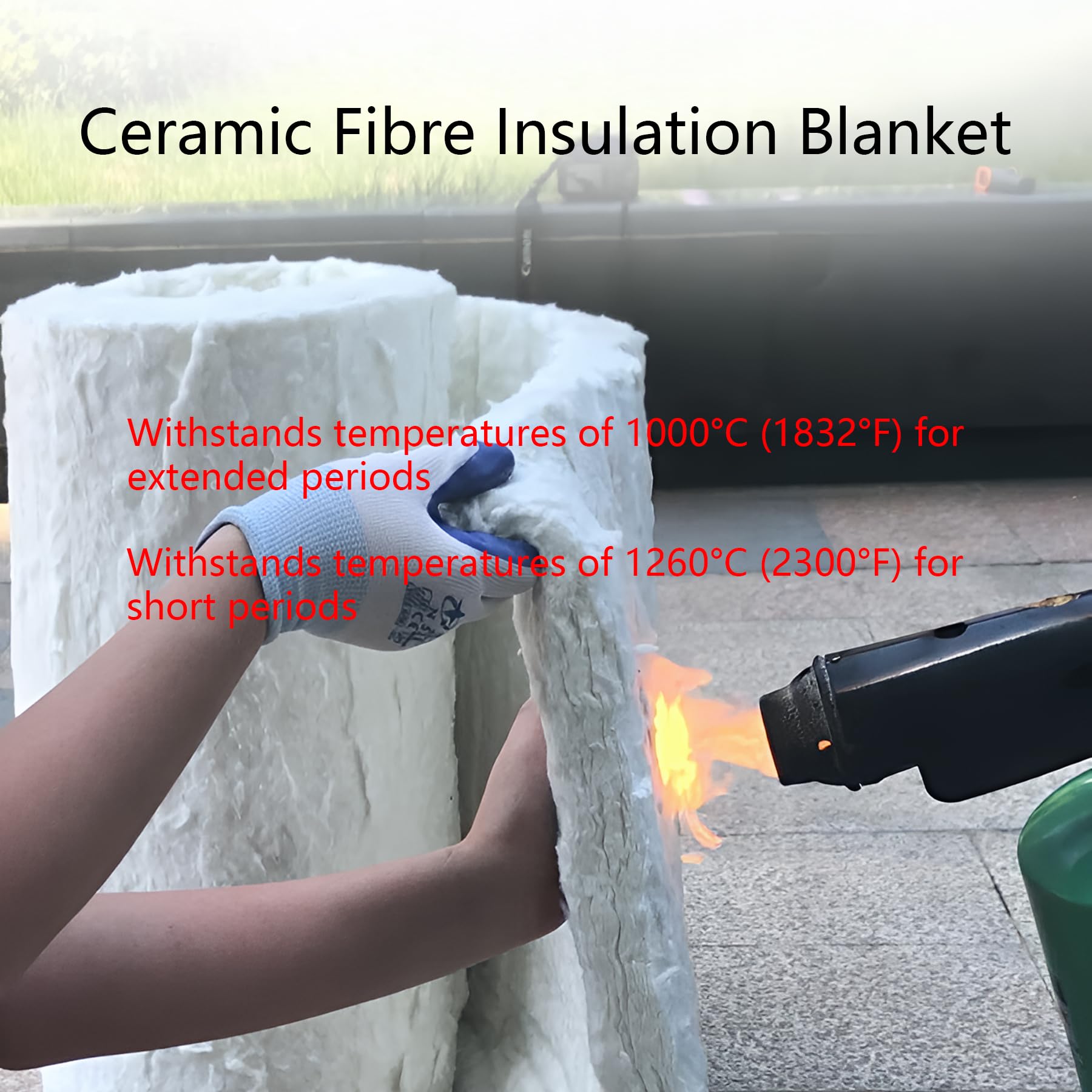 Hochtemperatur WäRmedäMmmatte Aus Keramikfasern mit Aluminiumfolie, Feuerfestes DäMmmaterial, Geeignet für öFen, Kessel, Kamine, Schornsteine, S(Size:61cm*7.2m(2*23.6ft),20mm(0.78in),Color:Zweiseitig)