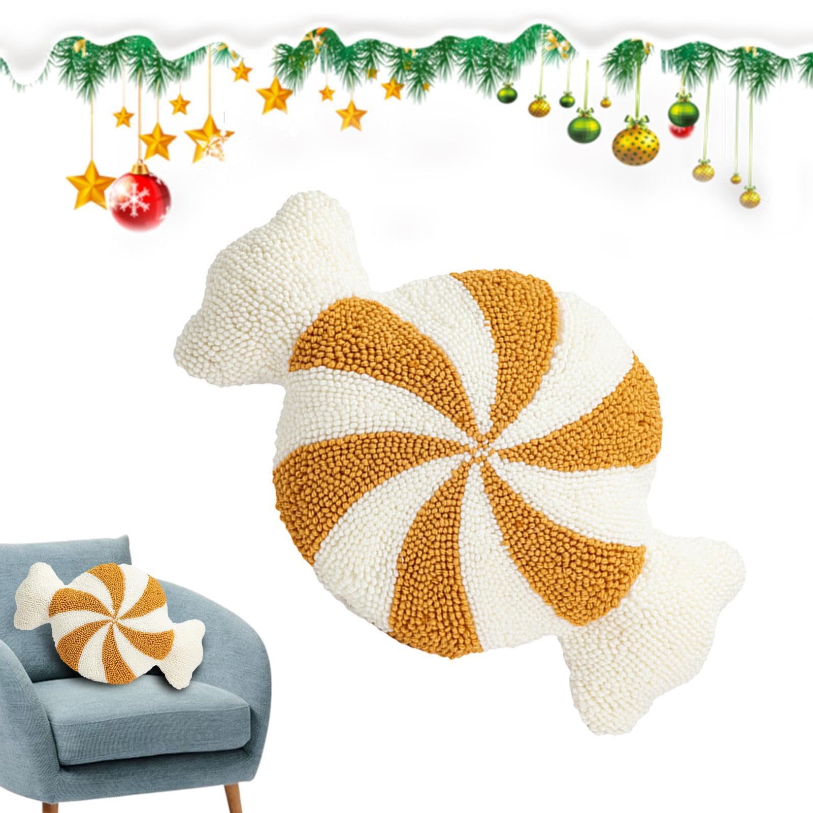 Oreiller de bonbons de Noël pour décorer le canapé de votre salon festif