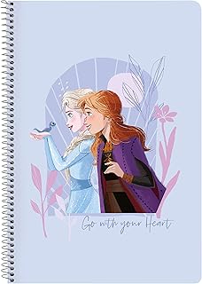 Safta FROZEN Believe - Cuaderno 80 Hojas, Tapas Duras, Ideal para Niños de Diferentes Edades, Cómodo y Versátil, Calidad y Resistencia, 21.5x31 cm, Color Lila