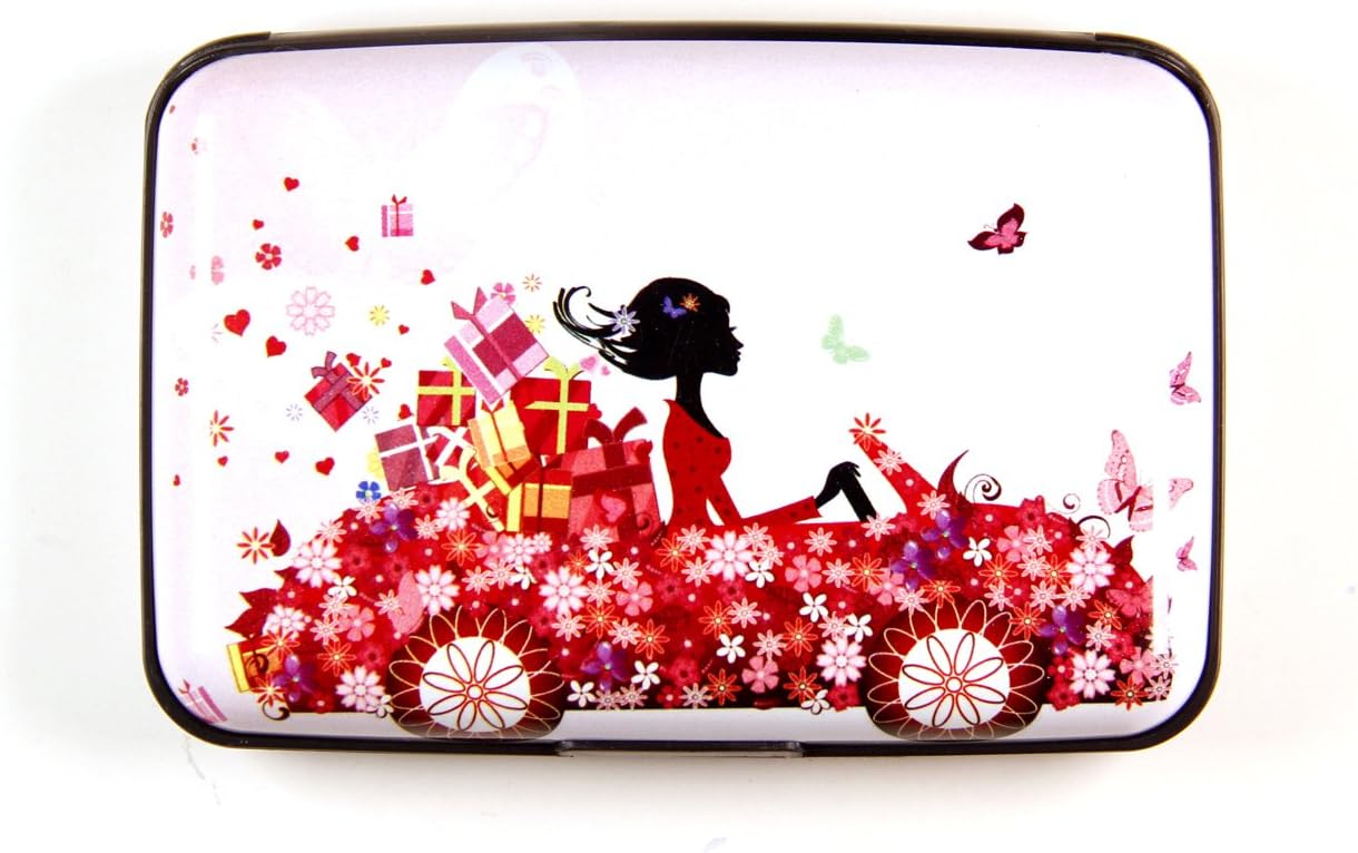 TBS RFID Blocking Card Holder Case-6 Slots-Beauty Pattern-03