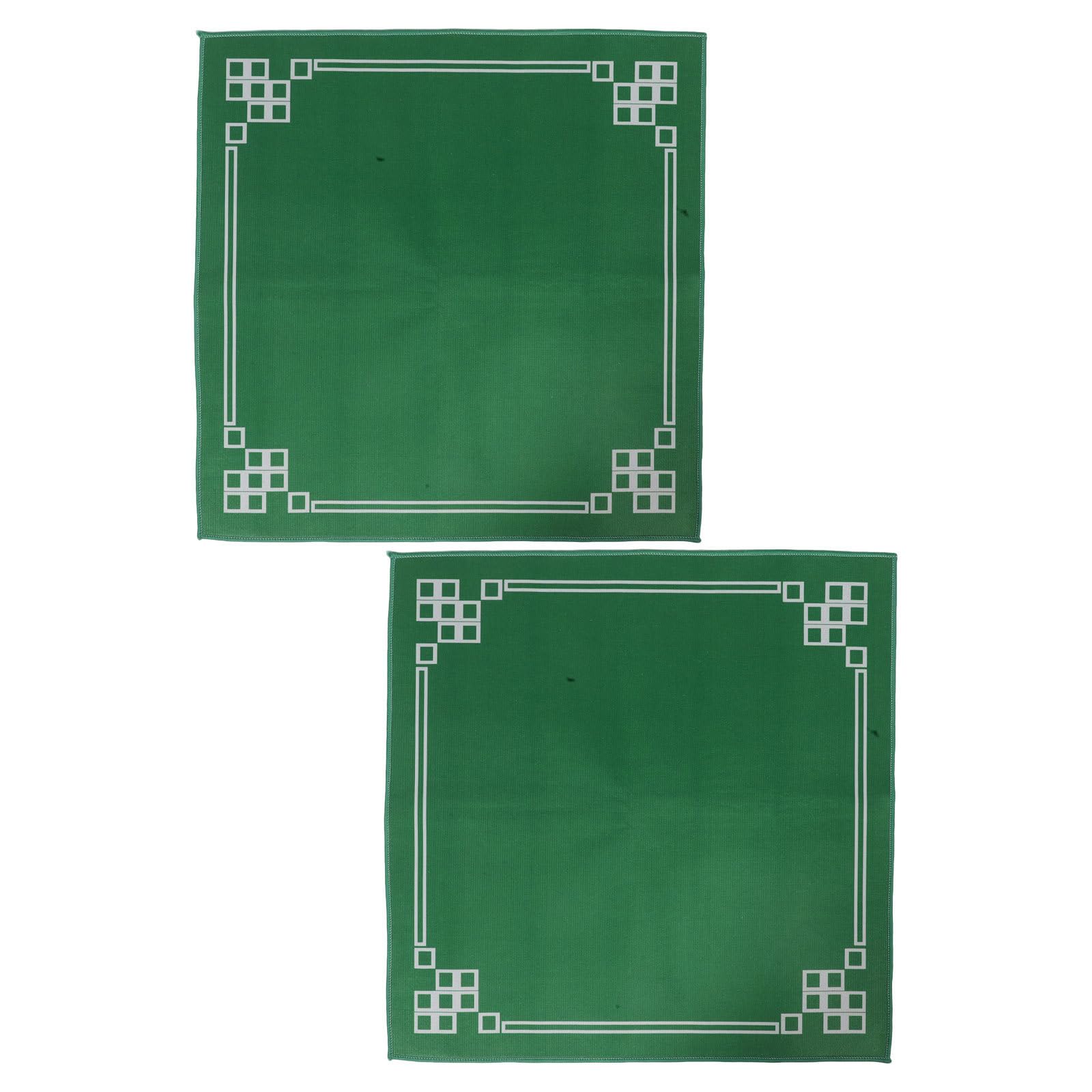 Tapis de Mahjong Carré Antidérapant 2 Pièces, Crystal Velvet pour Table