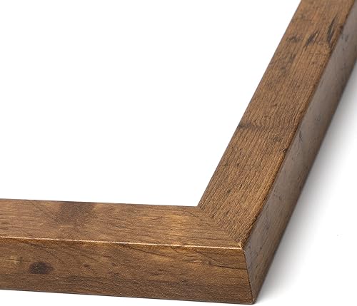 Miniatura 7 de Sonefreiy Portarretratos de madera de 11 x 14 pulgadas con paspartú para fotos de 8 x 10 pulgadas, juego de marcos de fotos marrón moderno para