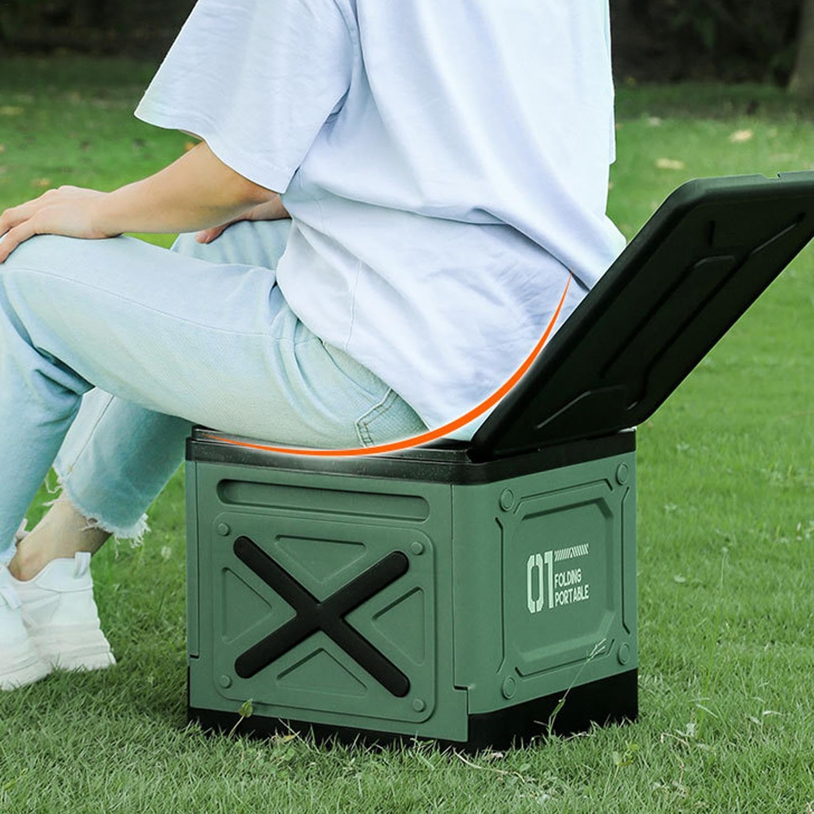 Tragbares Töpfchen Klapptoilette Camping WC Schwerlasttoilette | Campingtoilette Faltbar Tragbare Toilette Schwerlast Camping Töpfchen Klapptöpfchen Leicht zu reinigen für Reisen