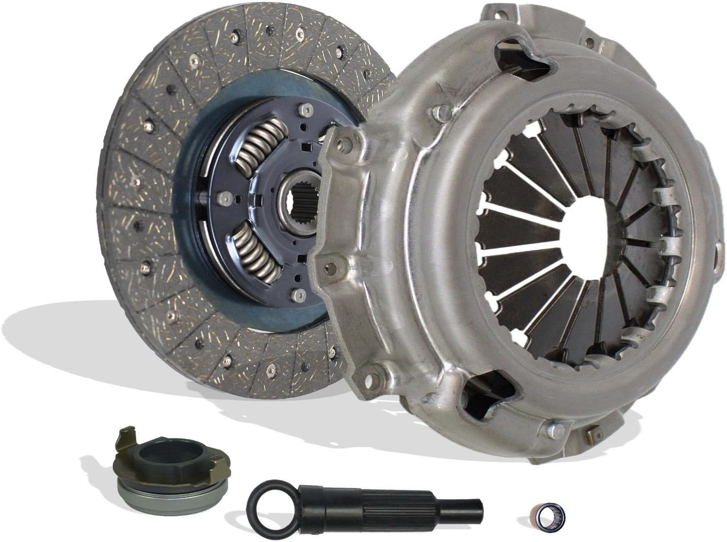 Clutch Kit compatible with Fusion Protege Milan S Se Sel Base Premier Dx Es Lx speed 2003-2009 2.3L L4 GAS DOHC 2.0L L4 GAS DOHC Naturally Aspirated (07-188)