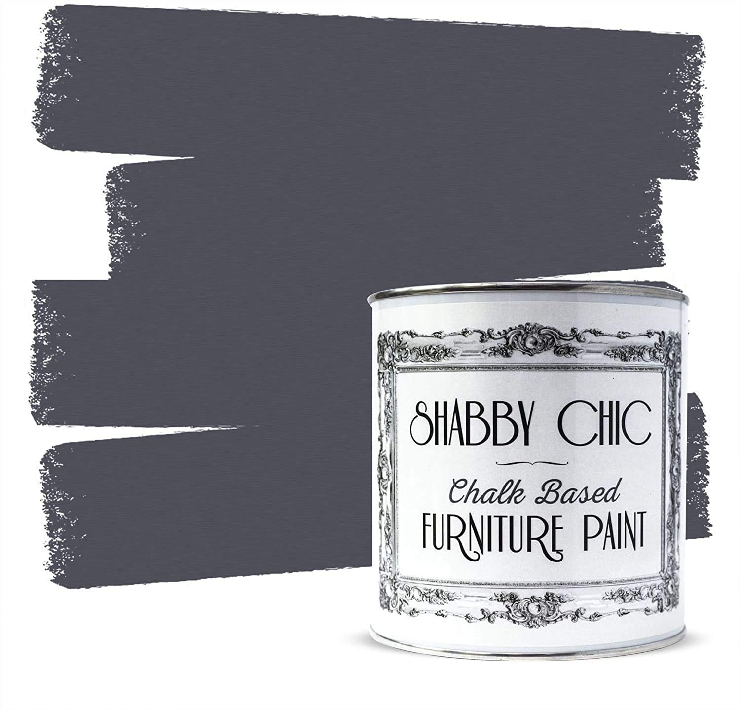 Shabby Chic Chalk Based Furniture Paint Matt Finish Water Based (Anthracite) 2.5 Litre
