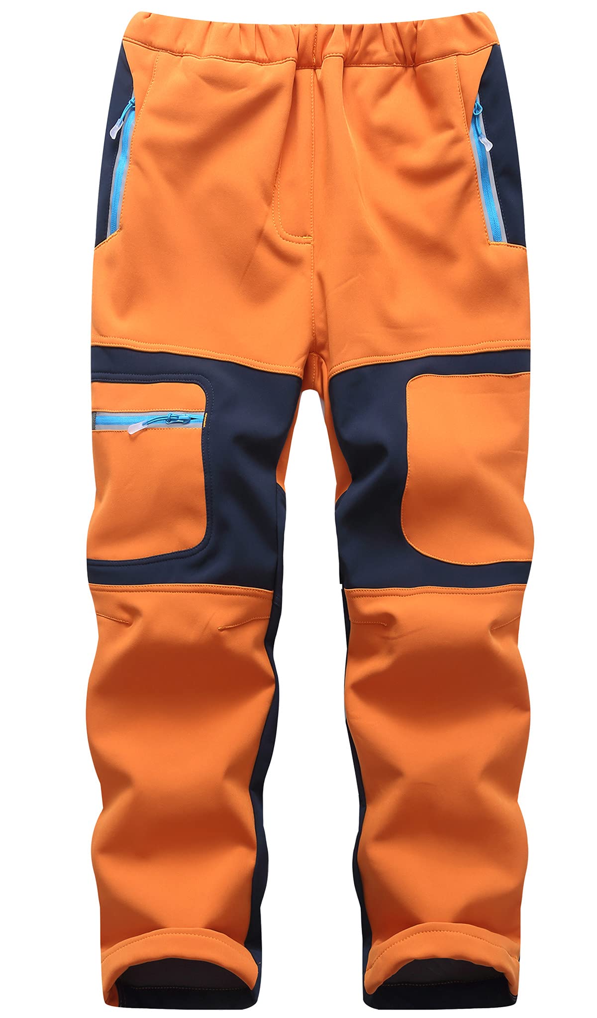 Machbaby Kinder Jungen Mädchen Softshellhose Outdoorhose mit Fleecefütterung Sporthose Atmungsaktiv Warm Funktionshose Regenhose Trekkinghose Skihose