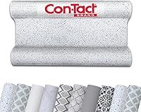 Vista 9 de Con-Tact Brand Grip Prints Shelf Liner, Non-Adhesive Durable Liners, Slip-Resistant Drawer and Cabinet Covering, 18" x 4', Dottie Grey, Pack of 1