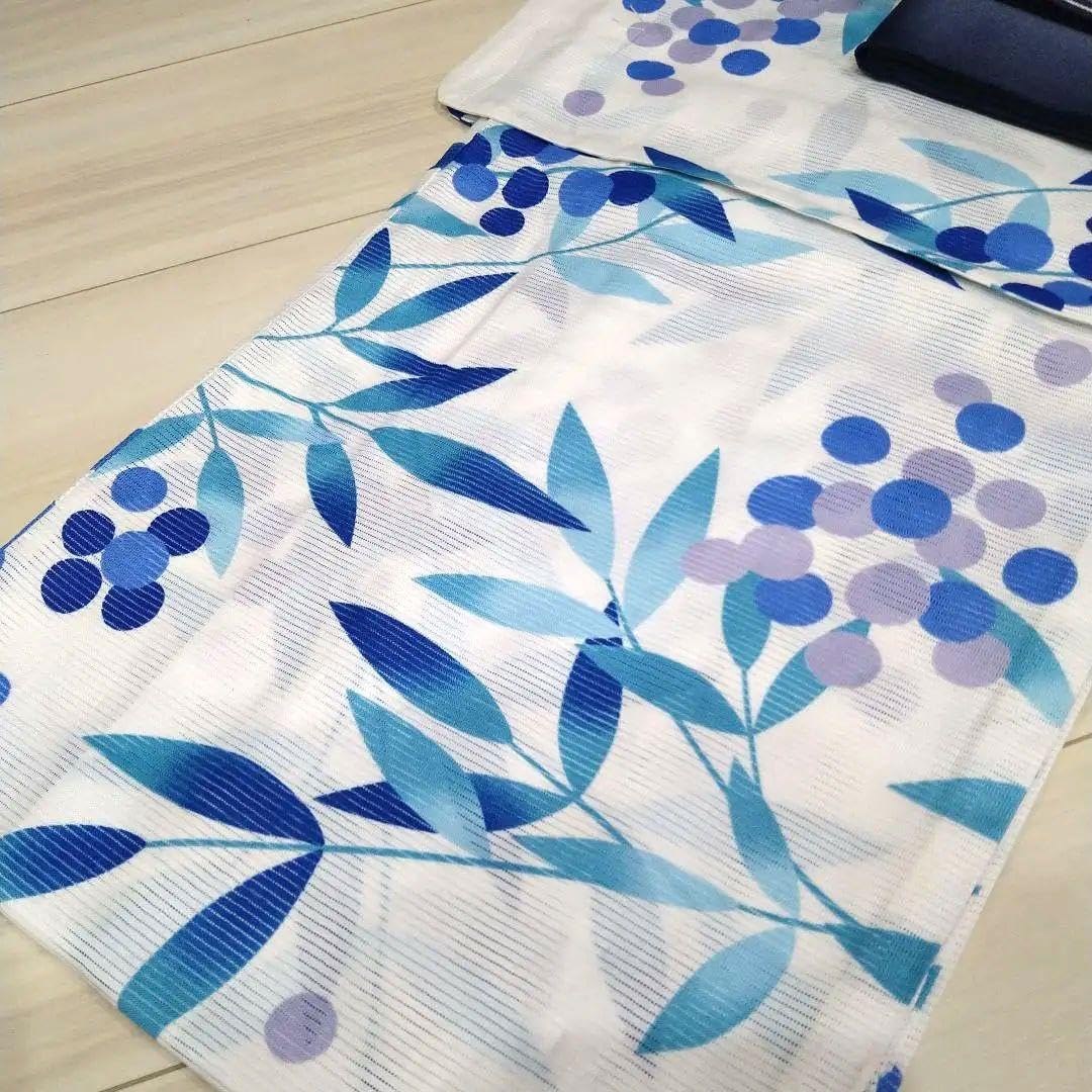 新品☆呉服屋♪大人清楚なスレンダー夏着物　浴衣３点セット 新品☆呉服屋♪大人上品な芍薬！スレンダー夏着物 浴衣3点セット