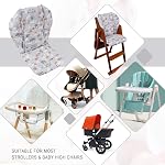 Baby High Chair Cushion, Thick Pad for Wooden High Chair, Baby Dining Chair Liner Mat(Grey Forest)