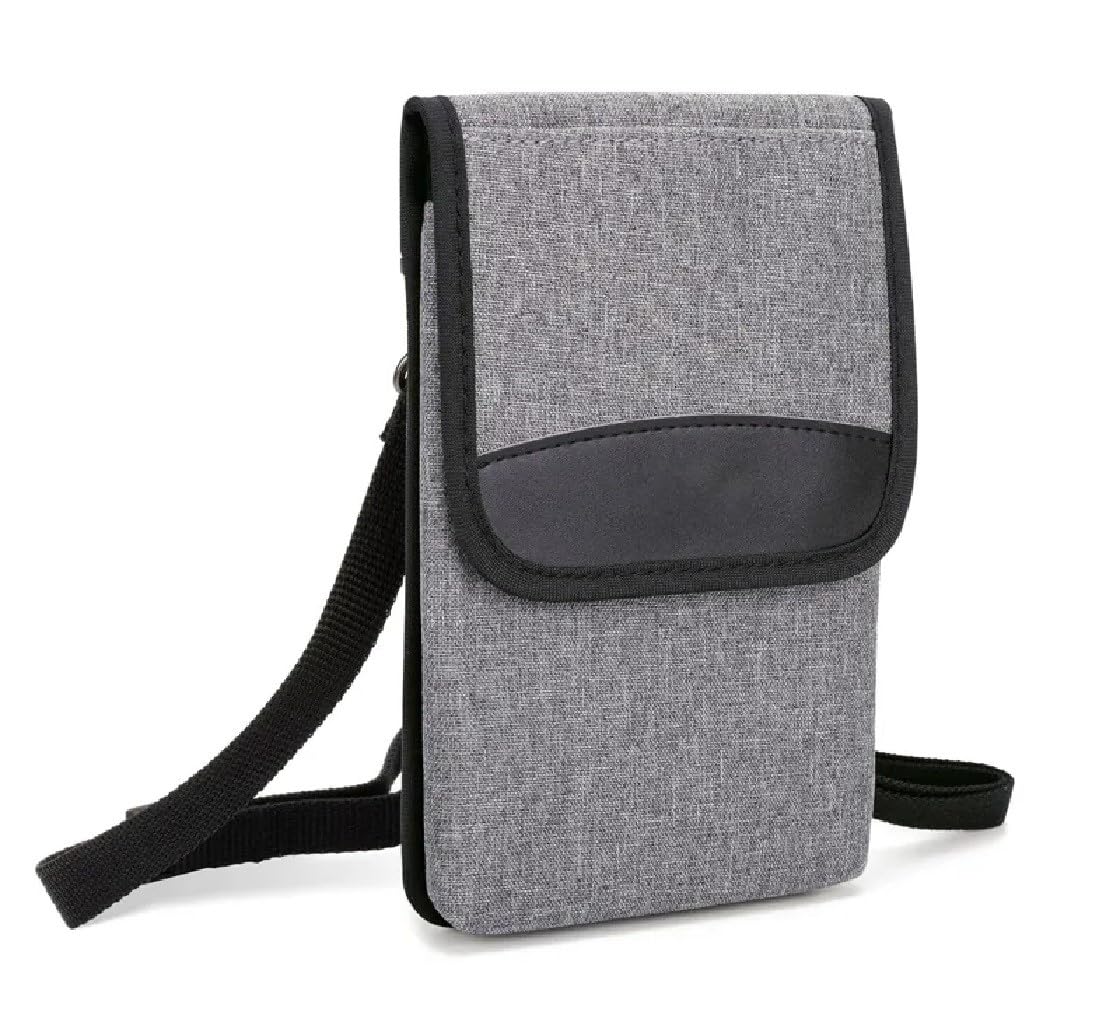 Travel Cell Phone Pouch cum Passport Holder Bag with Shoulder Strap. Travelling Passport Wallet.-image-44