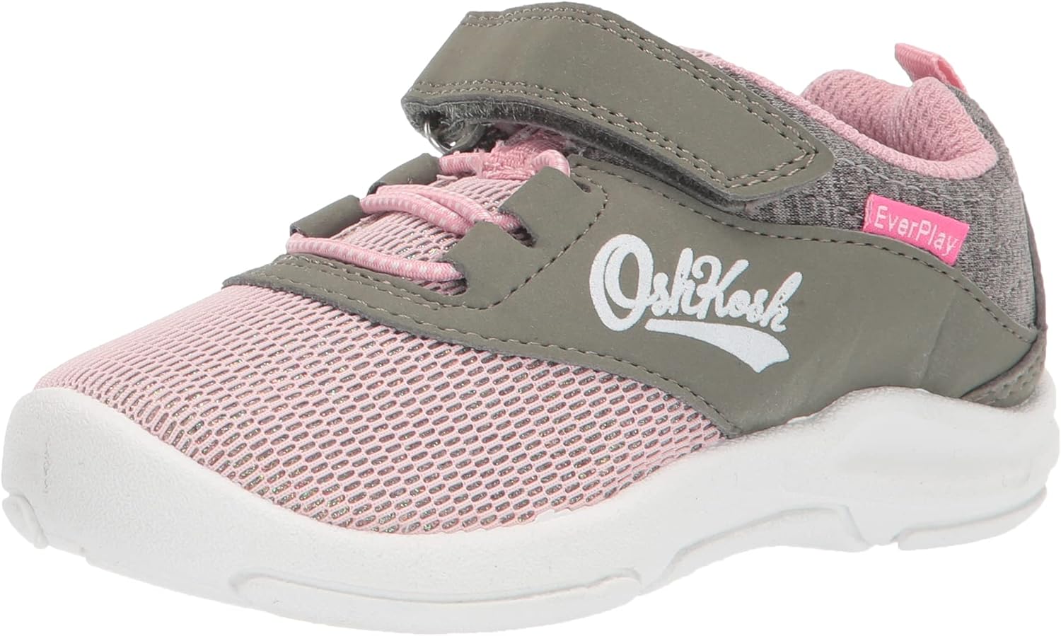 OshKosh B'Gosh Girls Noomo Sneaker, Olive, 11 Little Kid