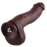 12.4”Monster Dildo for Hismith Premium Sex Machine with KlicLok System Connector - Designed for Advanced Women - 9.4“Insertable Length,6.2”Girth - Amazing Series