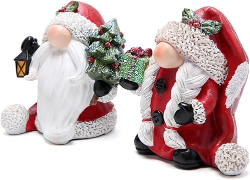 Miniatura 2 de Hodao 2 piezas de gnomos de Navidad, figuras de gnomos de Navidad, gnomos de Navidad, decoración hecha a mano, elfo, escandinavo, gnomos, estados