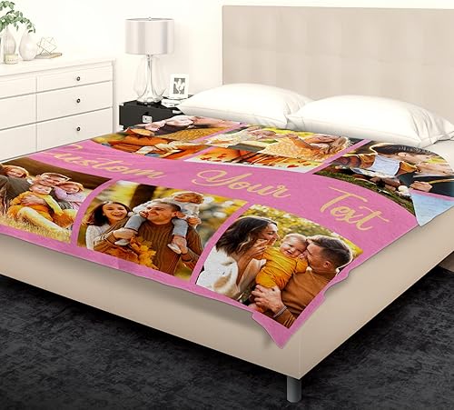 Miniatura 6 de SalaGraphics Manta personalizada con fotos, texto, regalos personalizados para parejas, mantas con fotos con mis propias fotos, mantas con fotos