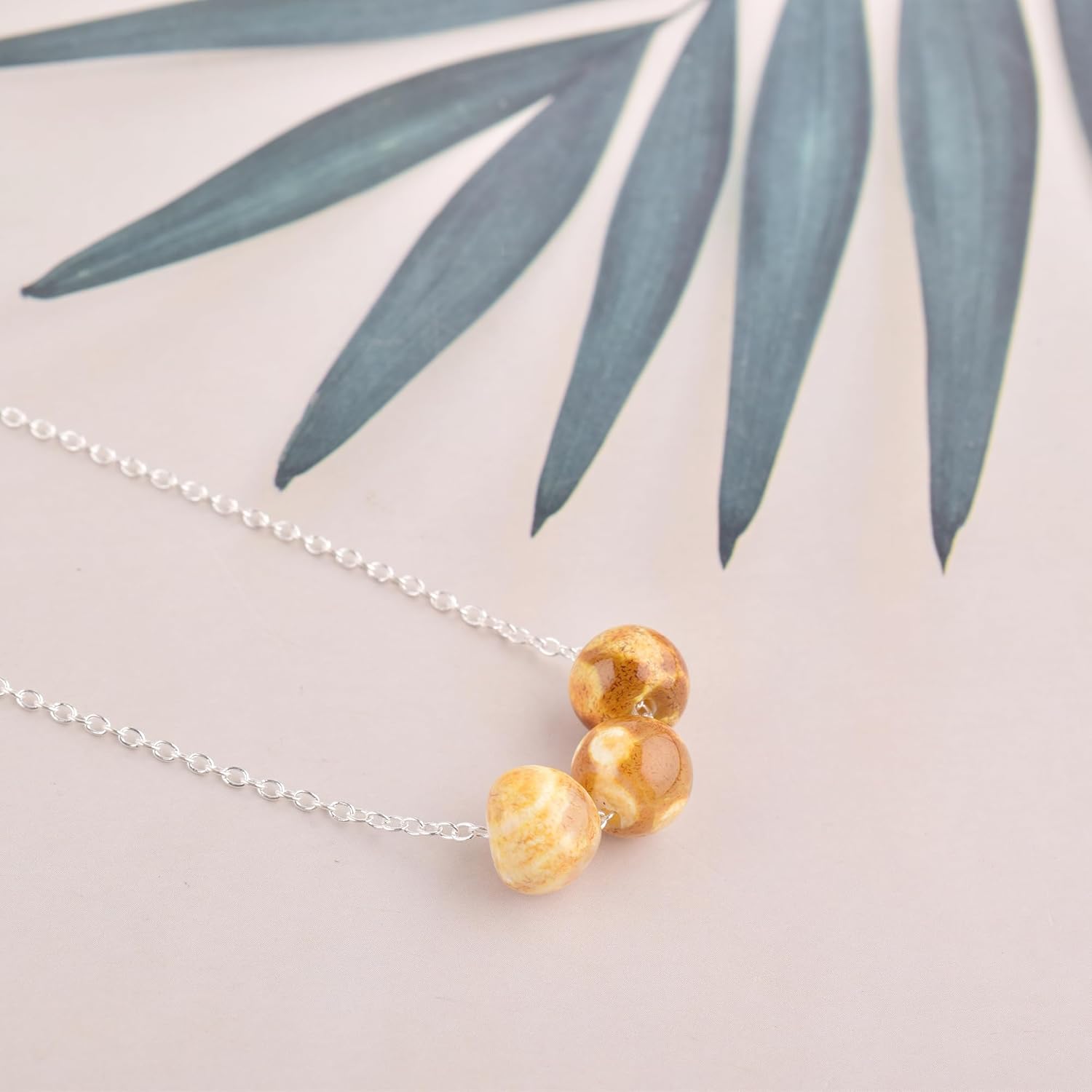 Dainty Bumble Bee Real Crystals Pendant Necklace, Protection Gemstone Necklace, Energy Healing Spiritual Crystals, Birthday, Gift for Women, Gemstone Jewelry 18 inch AAA+ Quality (Bumble Bee) - Image 3