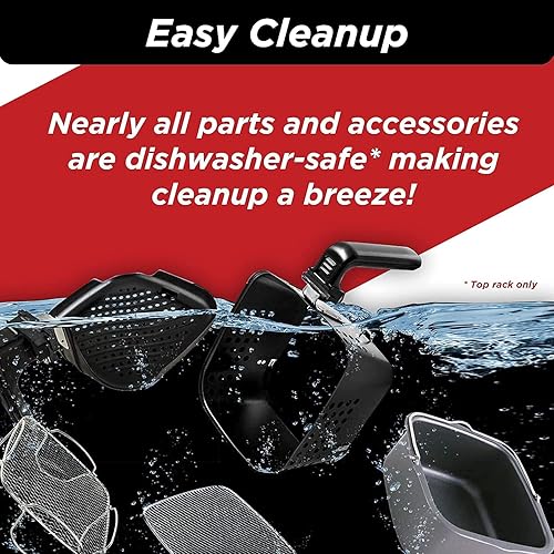Miniatura 7 de Nuwave Brio - Freidora de aire digital de 6 cuartos de galón, incluye sartén antiadherente para hornear y estante de cocina de acero inoxidable (6