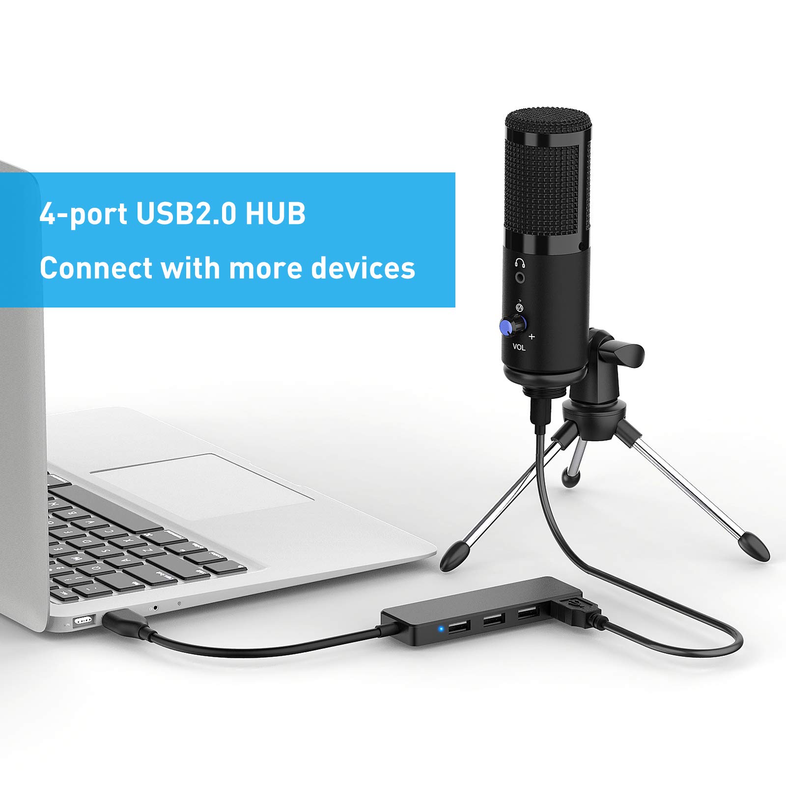 Amazon.co.jp: VIC VSEE USBマイク コンピューター用 USBコンデンサー