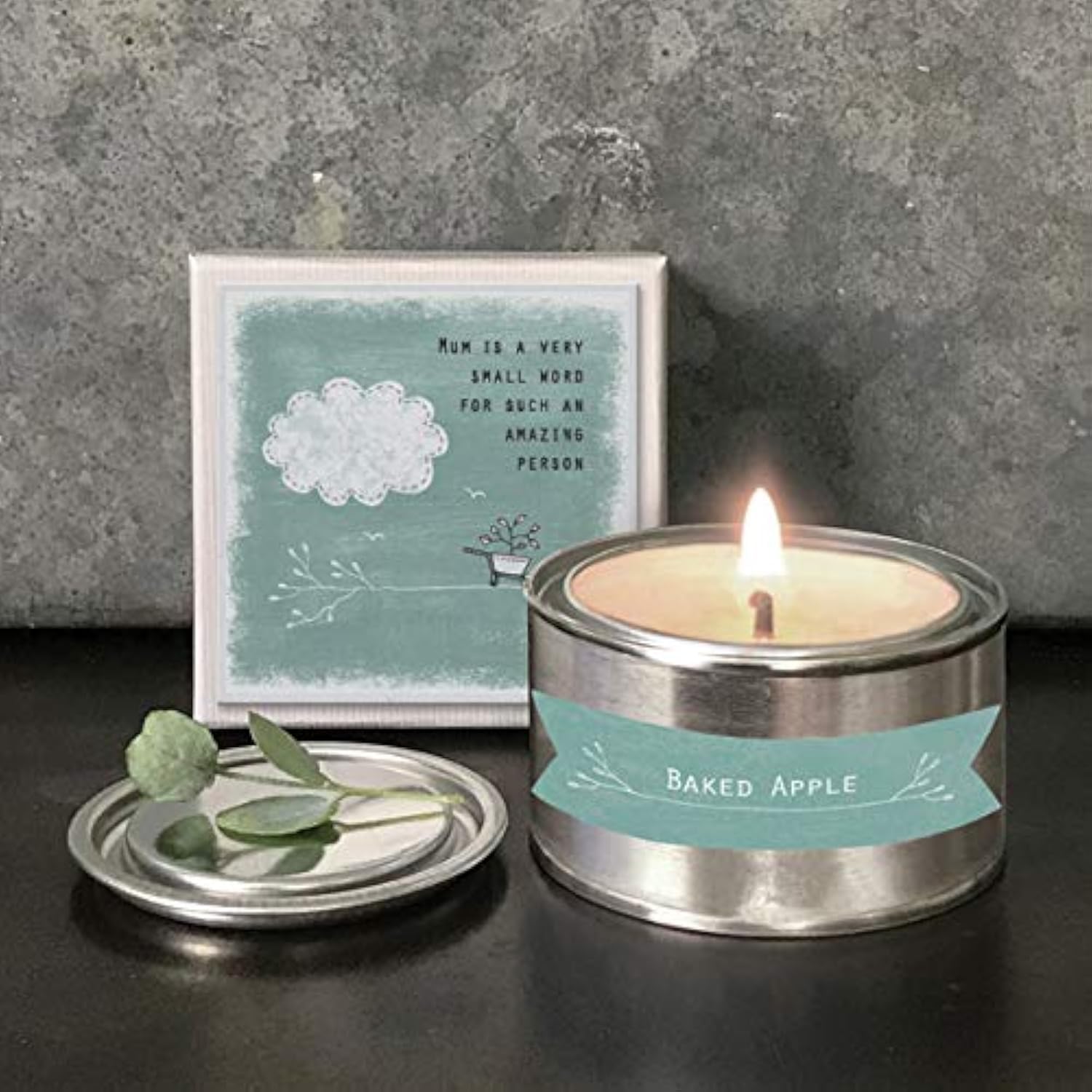 East Of India Mum Is A Small Word Scented Candle In A Tin With Gift Box Thoughtful Gift Idea