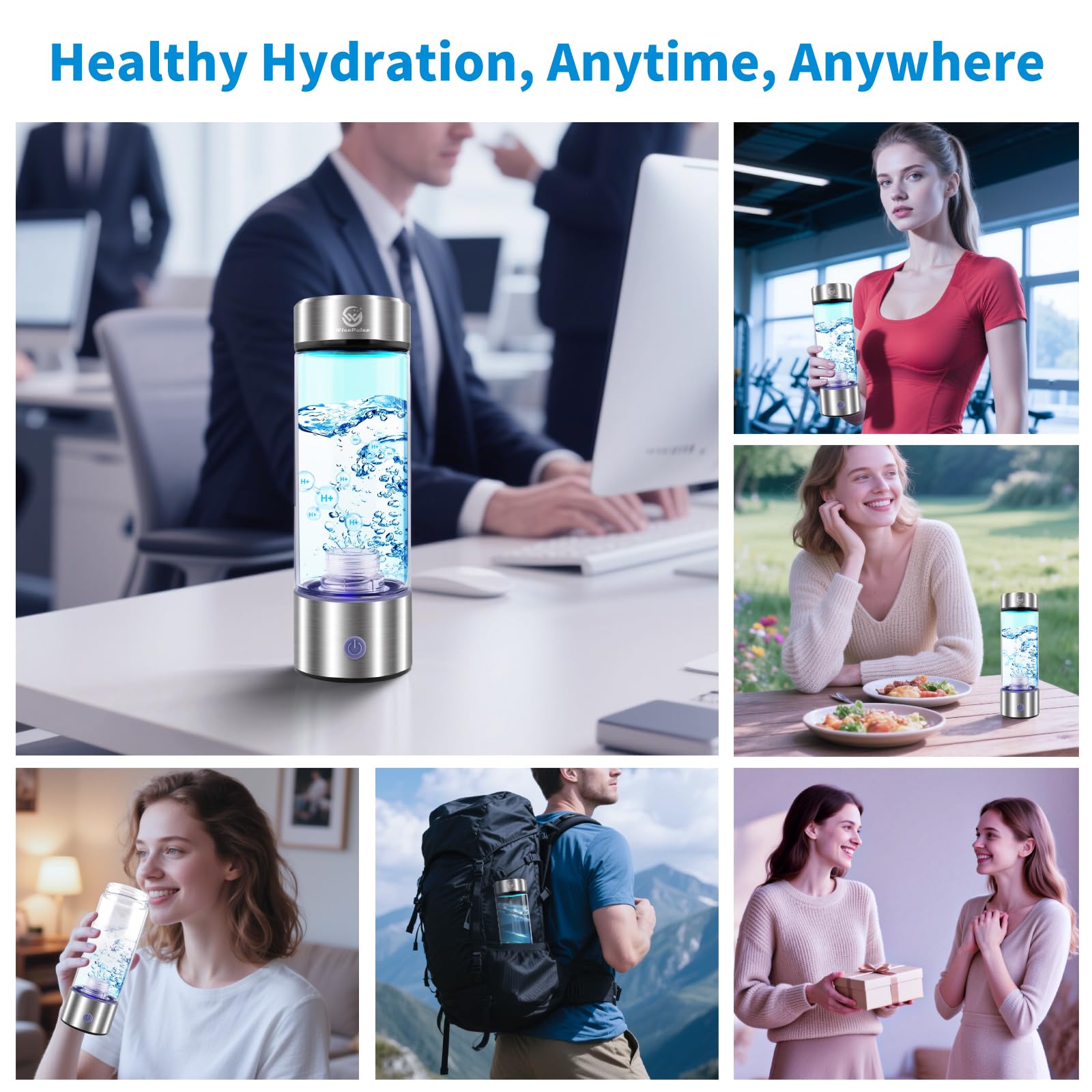 Hydrogen Water Bottle Generator - Boost Health! -9