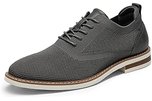 Men's Mesh Breathable Casual Oxford Shoes, Wingtip Oxfords