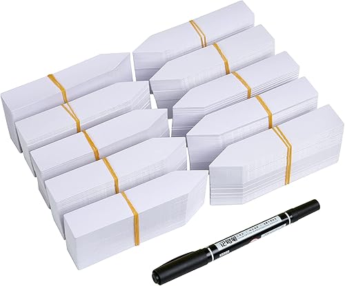 1000 etiquetas para plantas, marcadores de plástico de 4 pulgadas para macetas de jardín, etiquetas impermeables para bandeja de semillas, color