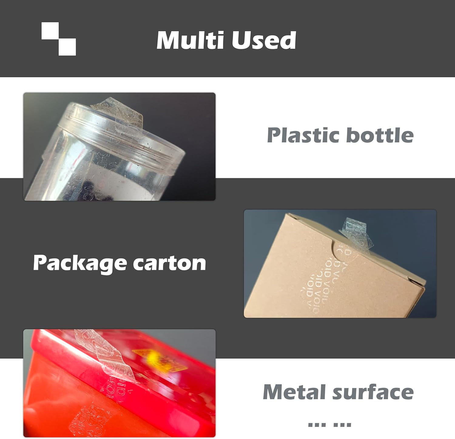 Bone Shape Crystal Clear Sealing Label Transparent Blank Tamper Proof Labels Package Seal Self Adhesive Security Warranty Void Tamper evident Stickers (520pcs)