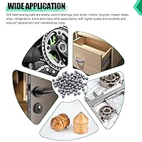Vista 6 de KNLN/600PCS 12 Tamaños de Bolas de Rodamiento de Bicicleta Acero Inoxidable Bolas de Acero de Precisión Acero Inoxidable Kit Suelto Surtido 1mm