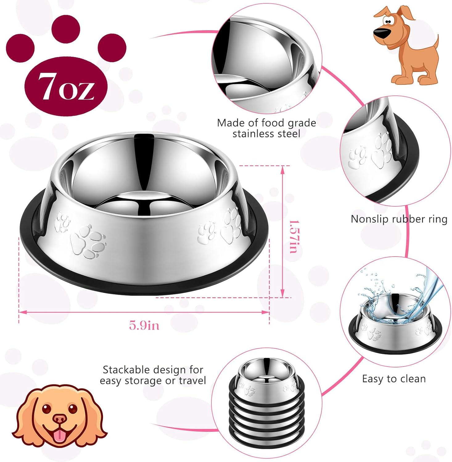 Ultimate Review: Tanlade Non-Slip Stainless Steel Dog Bowls for Every Pet!