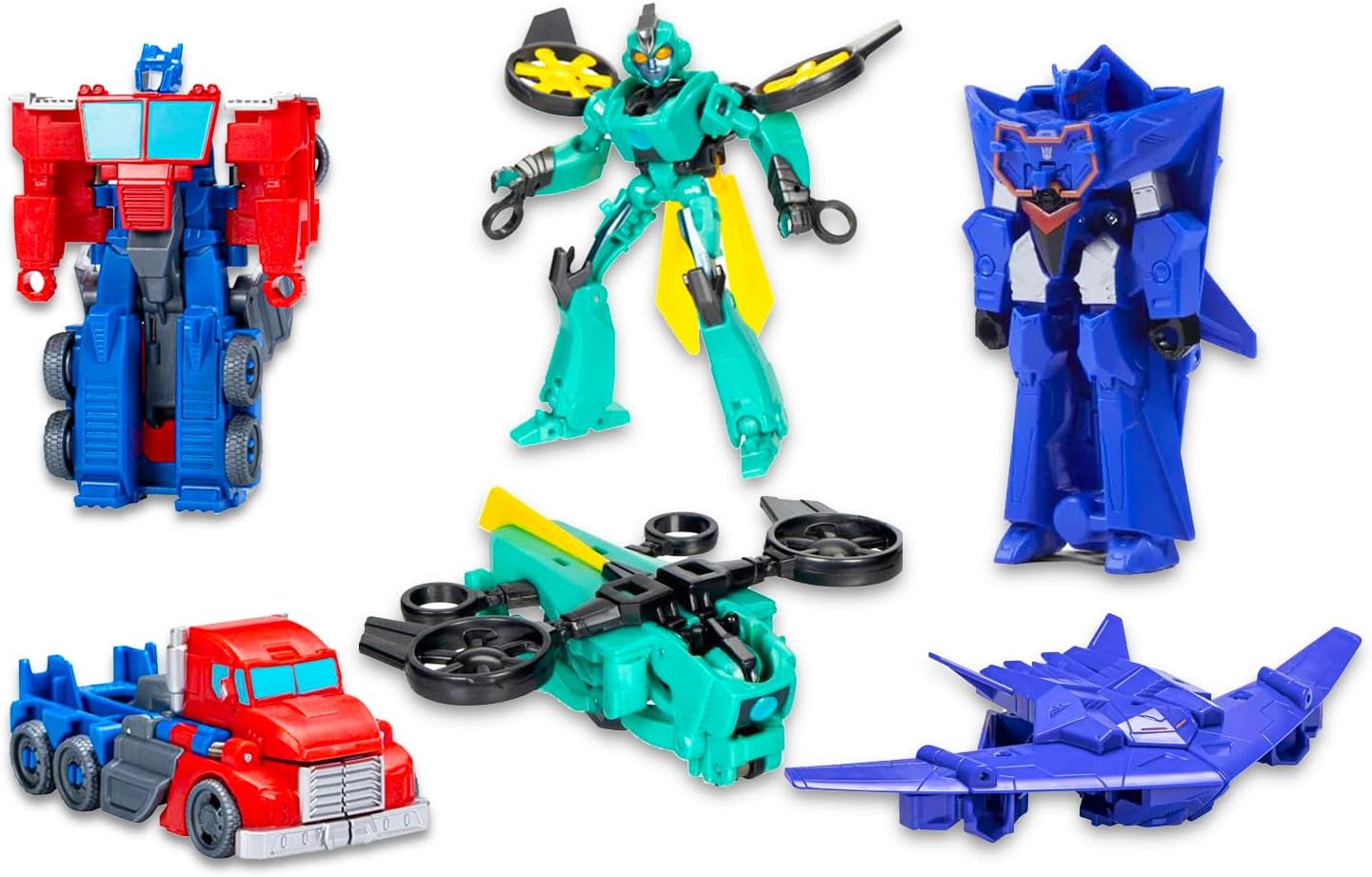 Transformers Earthspark Toys Set - Bundle with 3 Action Figures Featuring Optimus Prime, Chaos Terran, Soundwave Plus Stickers, More | Transformers Action Figures for Kids, Boys image 2