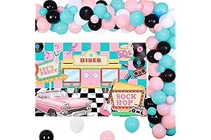 Groovy 50s Sock Hop Throwback Party Decorations