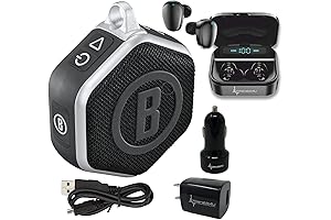 Bushnell Wingman Mini Black/Silver GPS Bluetooth Speaker Bundle