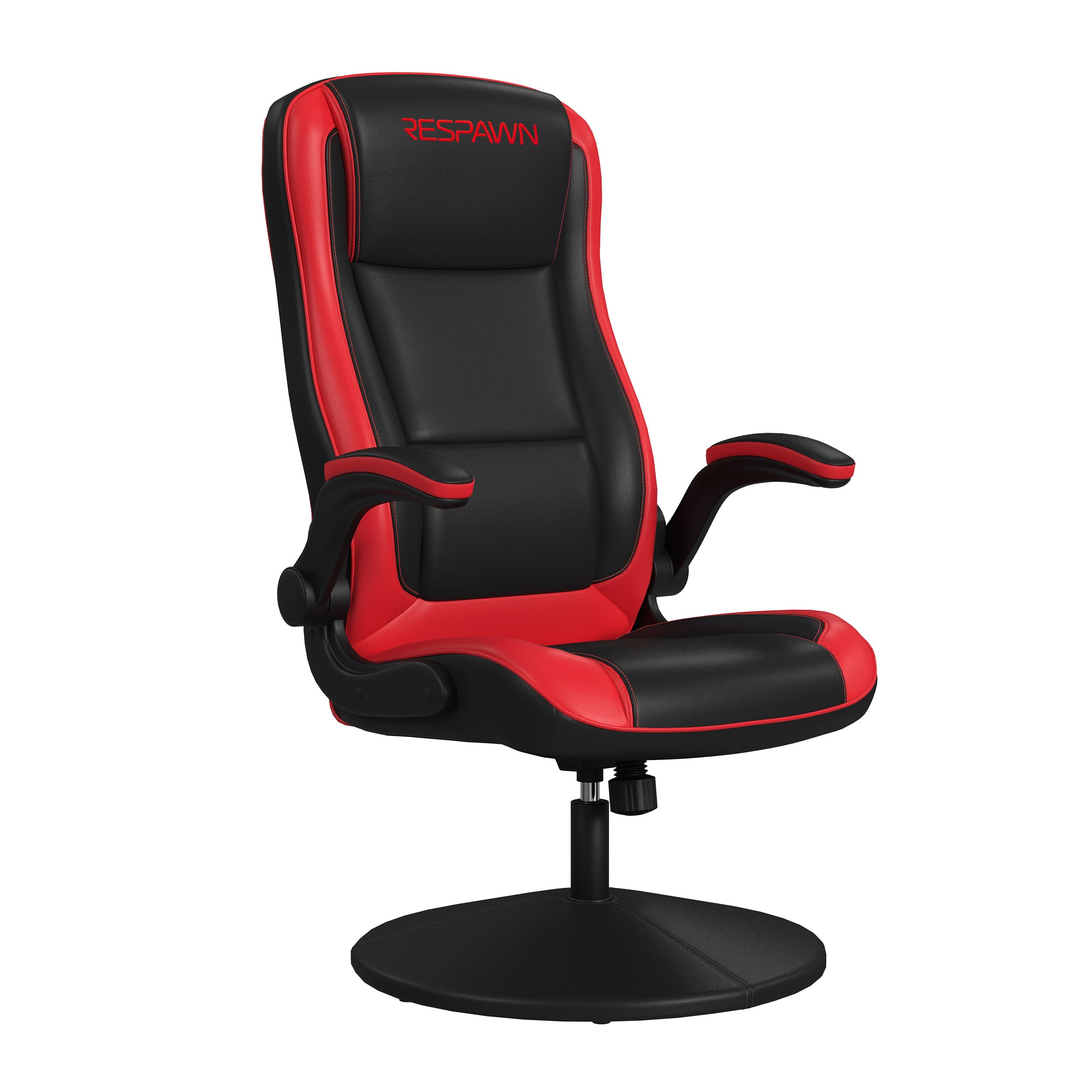 Respawn 800 Swivel Rocker Gaming Chair - Ergonomic Floor Gaming Seat with Lumbar Support, Flip Up Armrest, High Back, Pedestal Base, Comfortable No