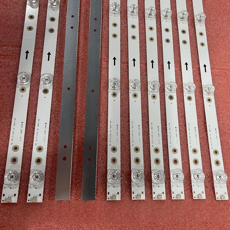 Kit de 10 Tiras LED de 4 LED for televisores Akai de 50" (H-LED50F452BS2, JP50UHD110-4K, MS-L1469, JS-D-JP50EU-042EC, E50EU1000, MCPCB)(20pcs For 2 TV)
