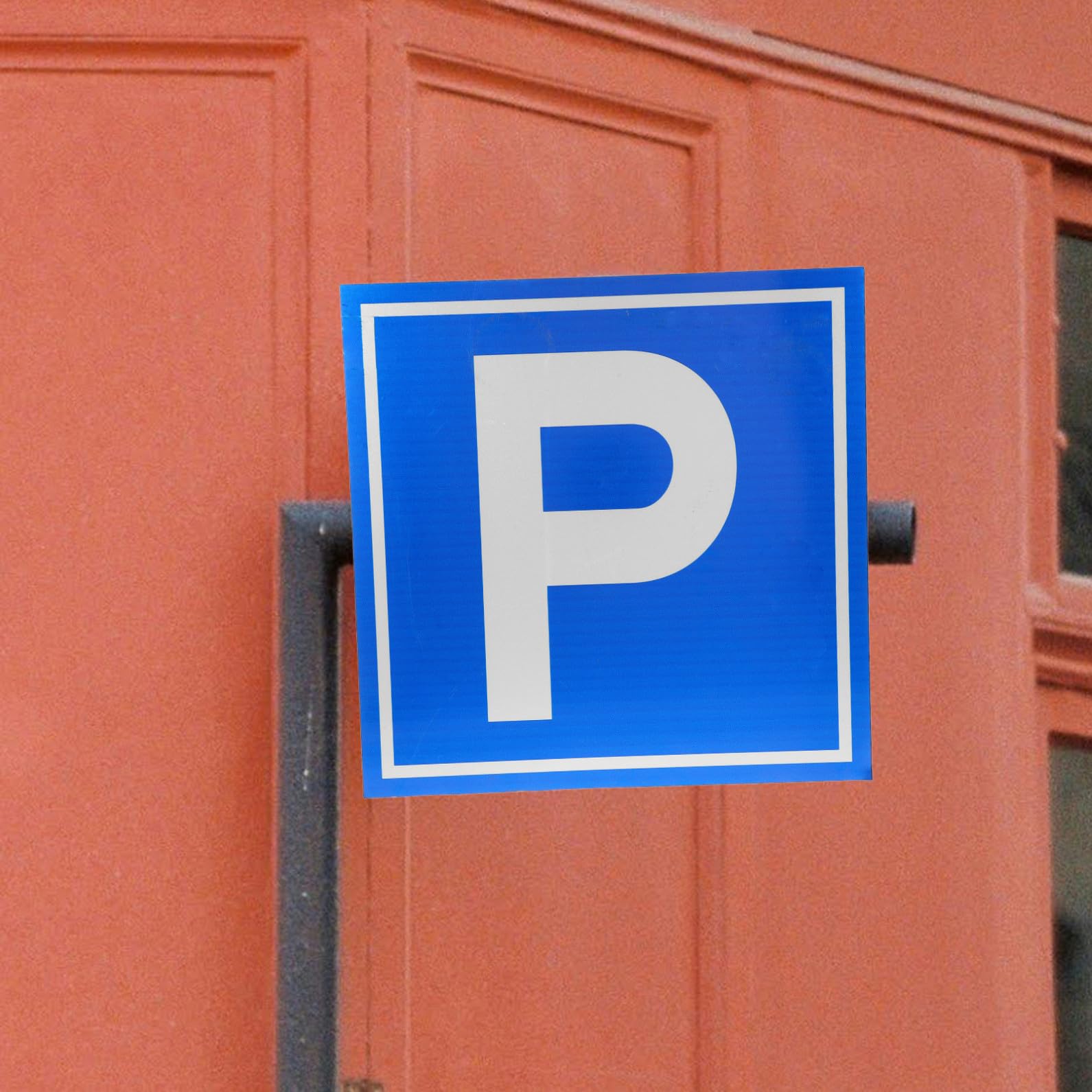 Zerodeko Cartello Parcheggio Simbolo p in Alluminio Segnaletica Stradale Per Sicurezza e Visibilità Per Parcheggi