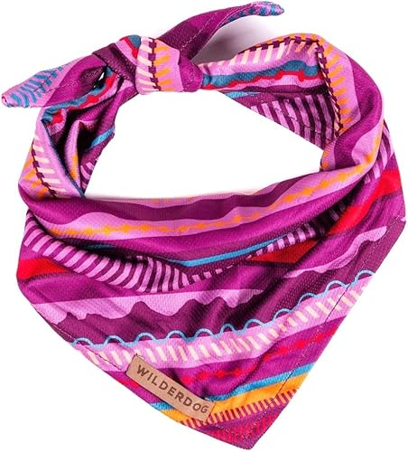 Vista 31 de Wilderdog Bandana para perro con material ligero de malla de mezcla de poliéster de secado rápido en agave