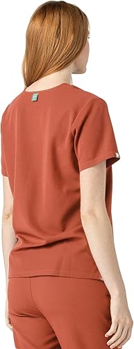 Miniatura 3 de Mediclo Sal Essential - Camiseta médica para mujer, respetuosa con el medio ambiente, sostenible, con cuello en V, bolsillo en el pecho, ropa de